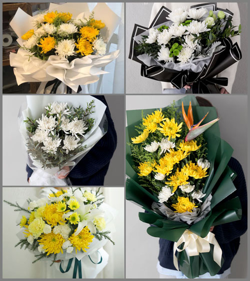 山东济宁邹城市北宿镇北屯村白事花束代送